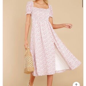 Smocked Floral Dress